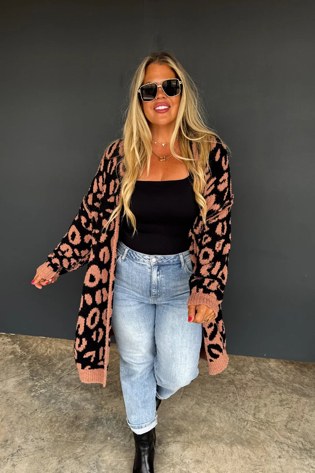 PREORDER: Leopard Cloud Reversible Cardigan