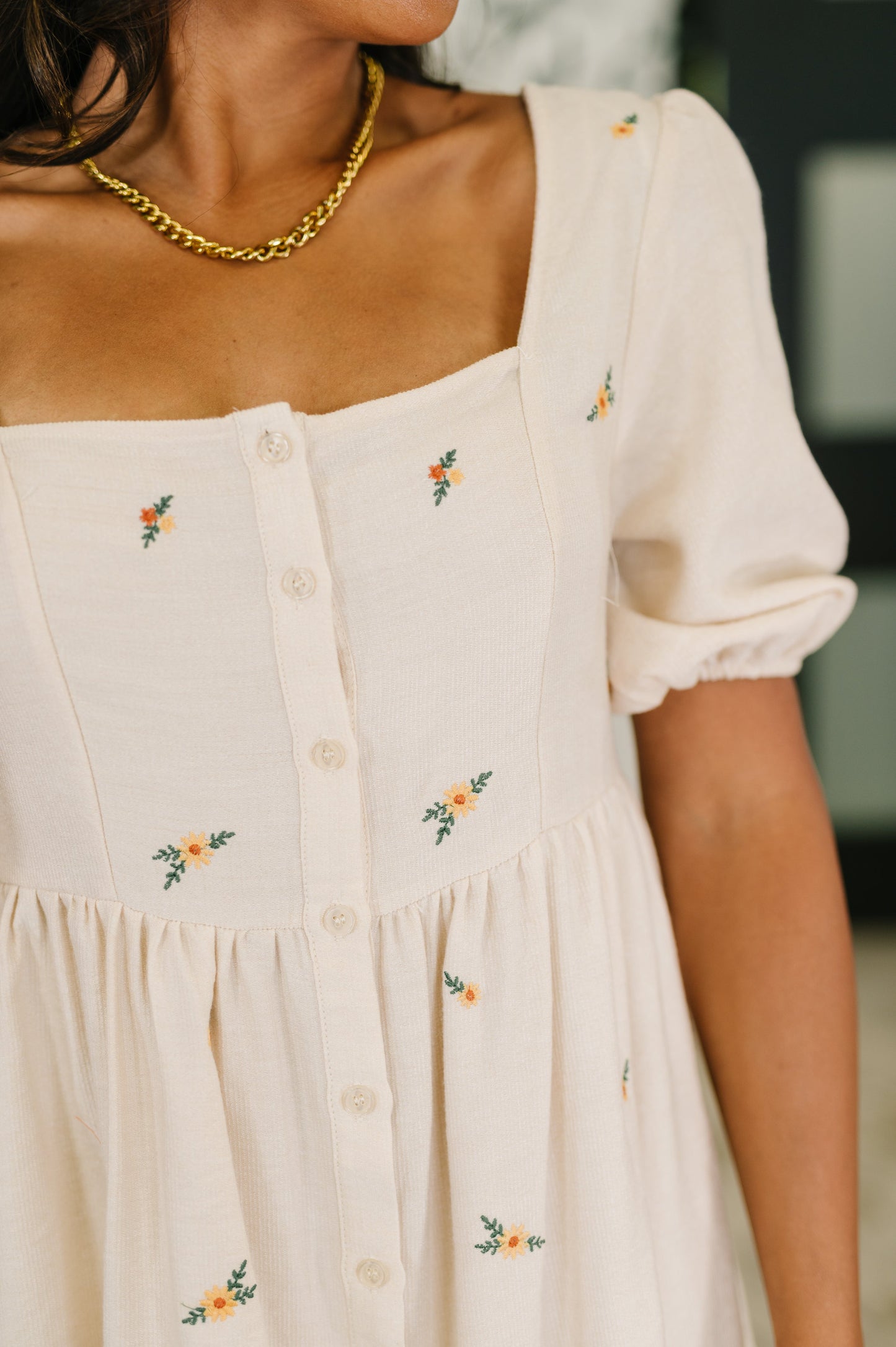 Corduroy Babydoll Dress