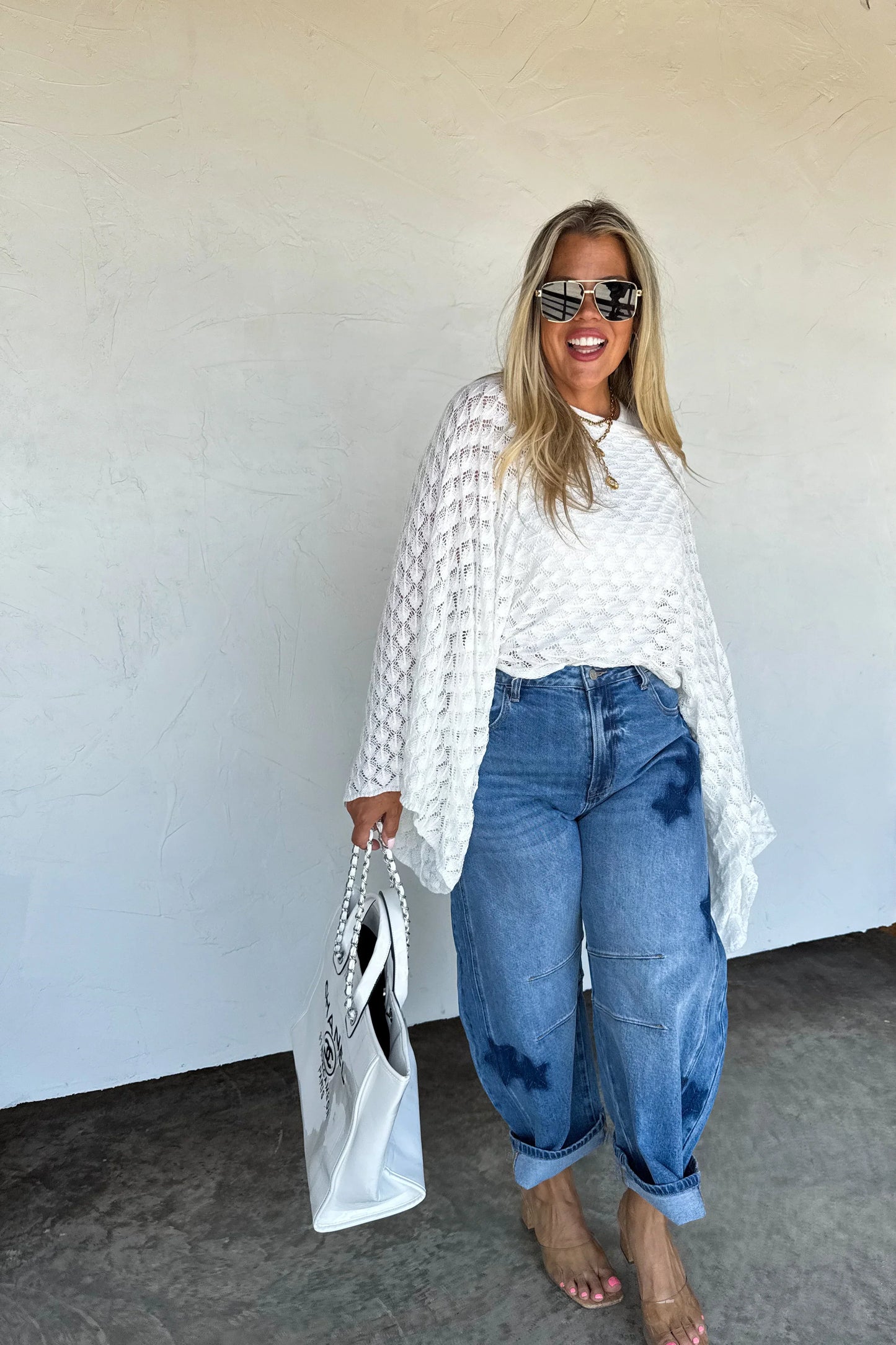 Free Spirit Bell Sleeve Cotton Top