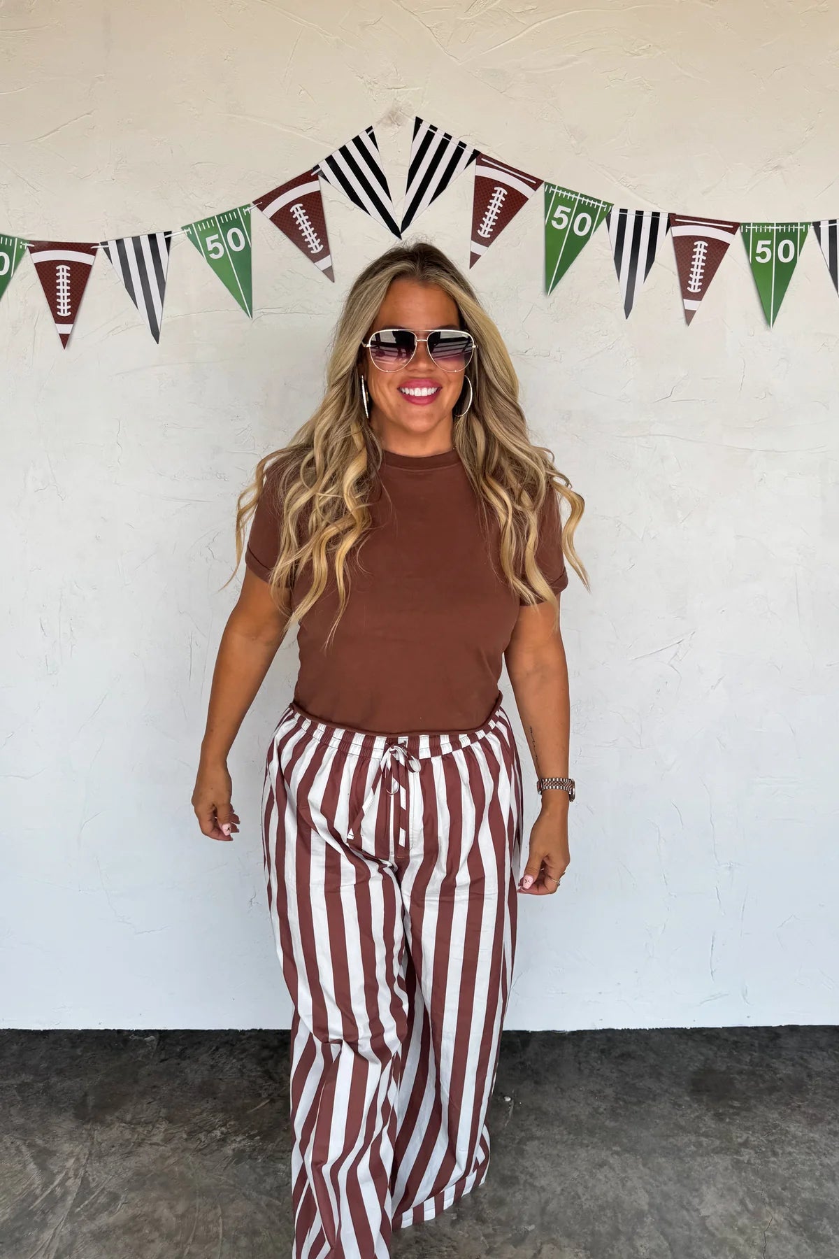 PREORDER: Tailgate Stripe Cotton Boxer Pants