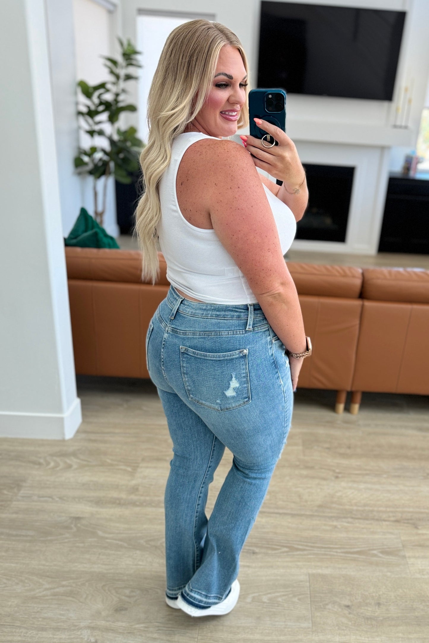 Isla Mid Rise Bootcut Jeans