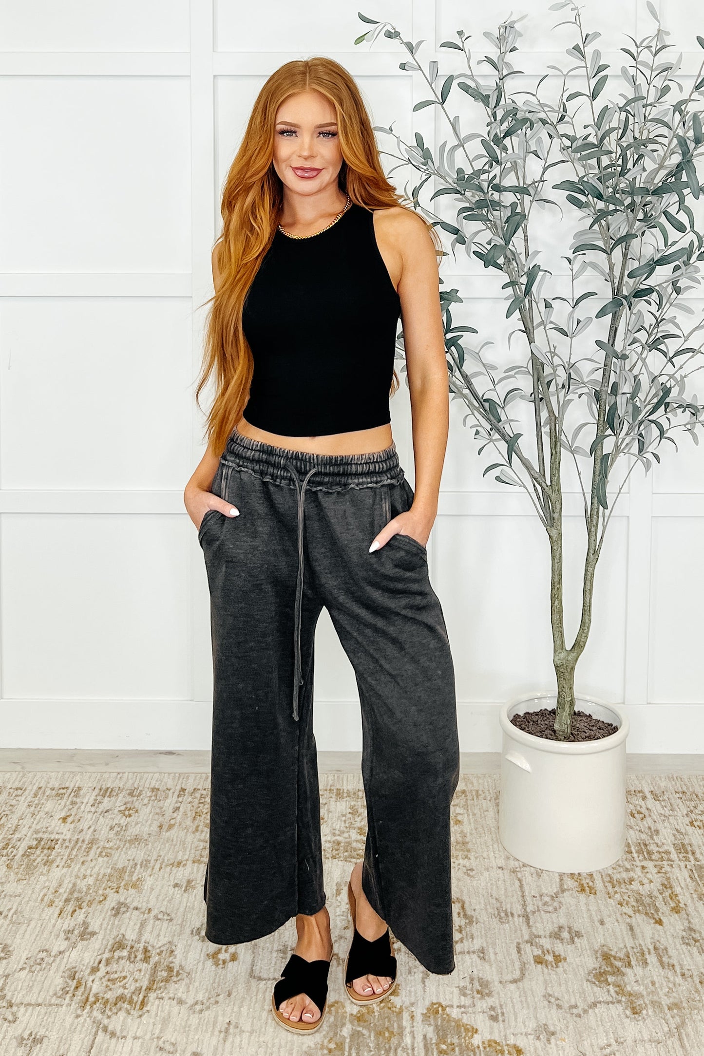 Gianna Pants in Ash Black