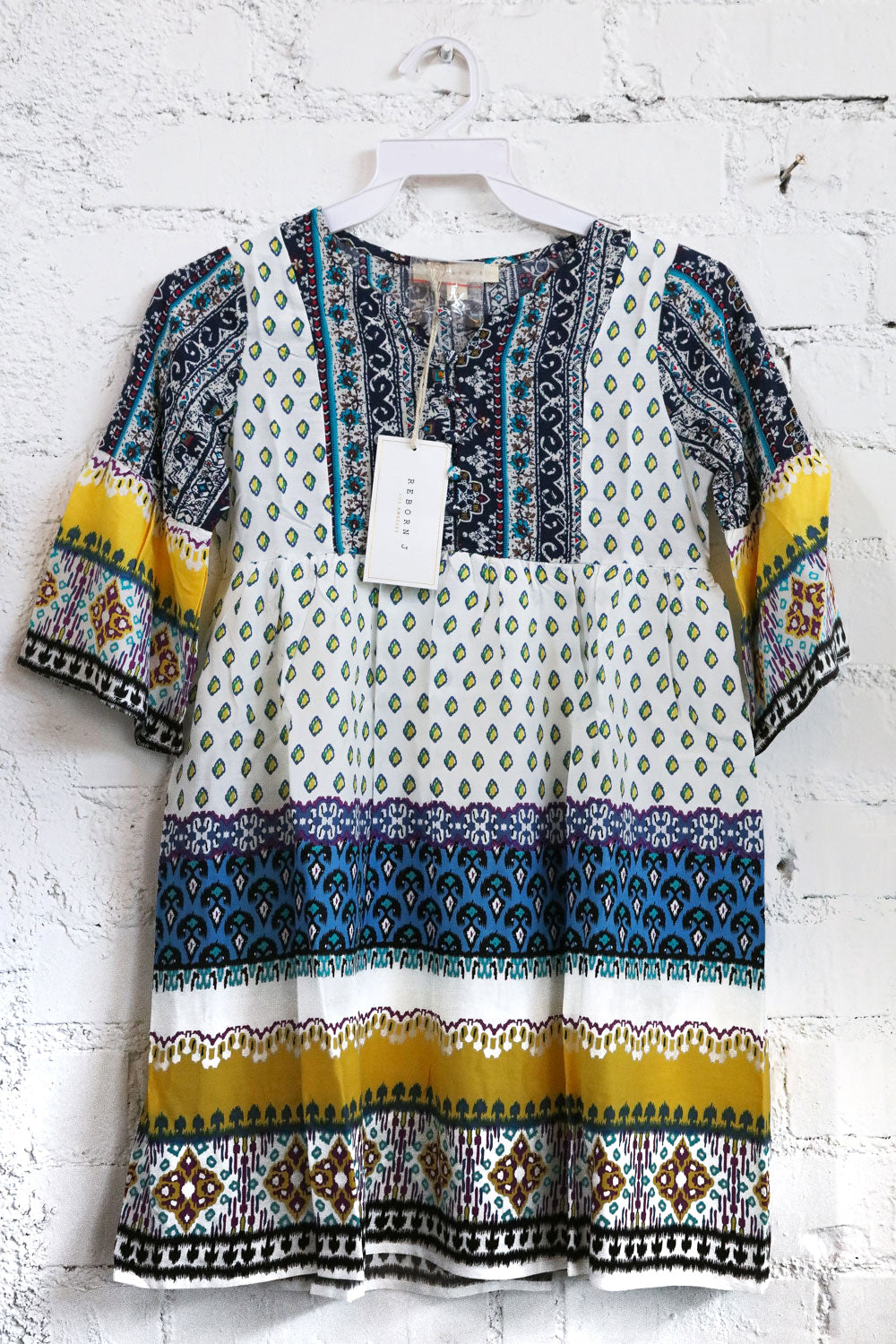 Girls Sunny Days Boho Print Dress
