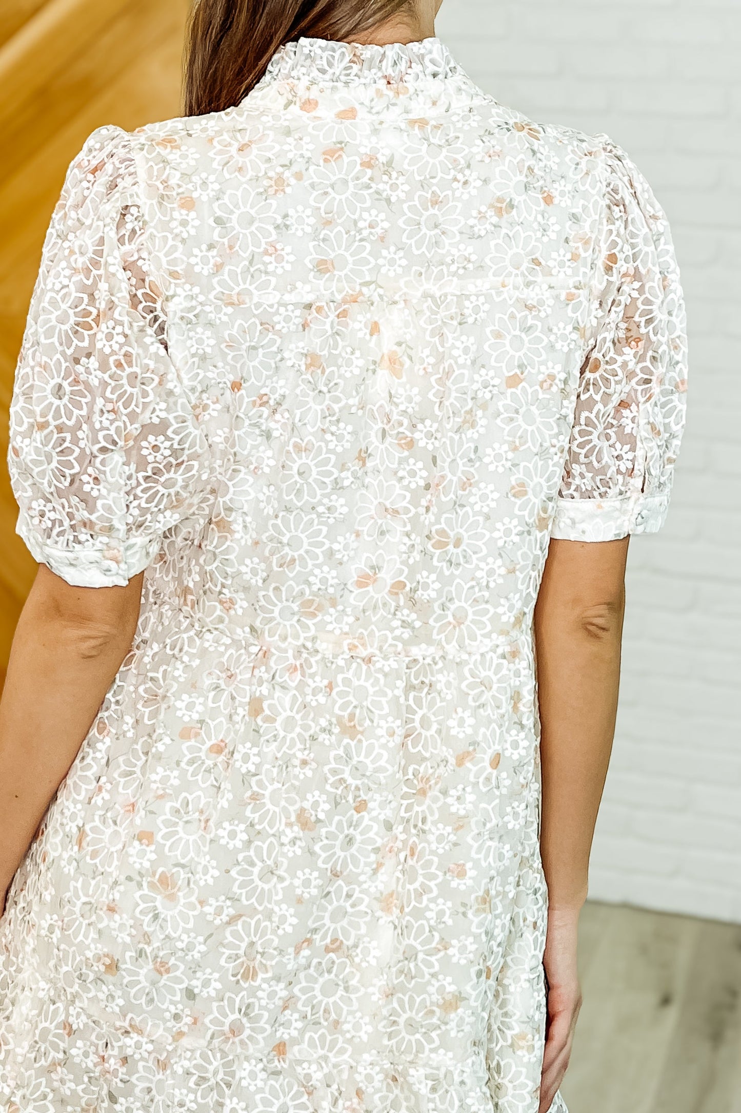 Lace High Neck Dress