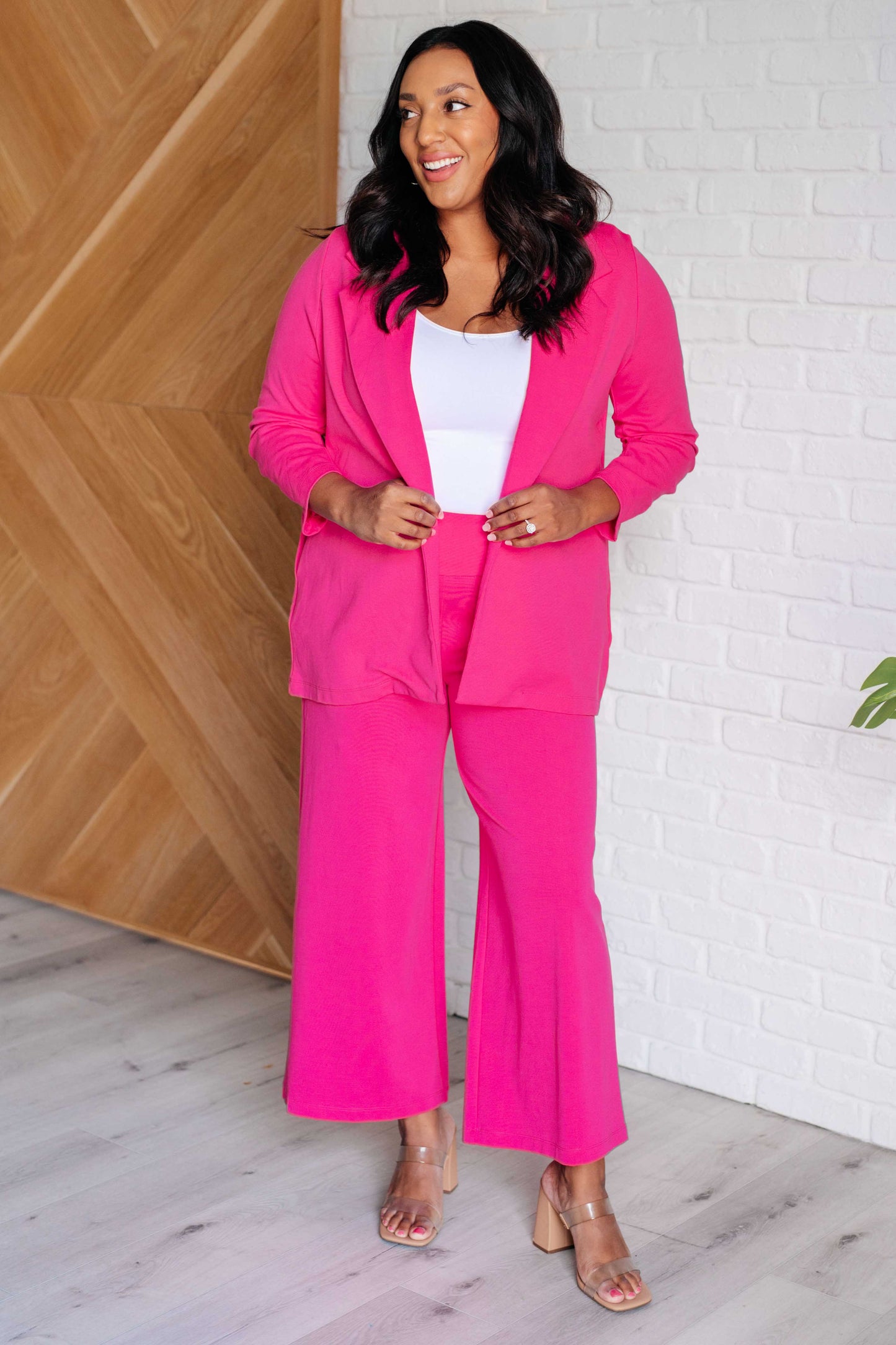 Deliberate Blazer in Hot Pink