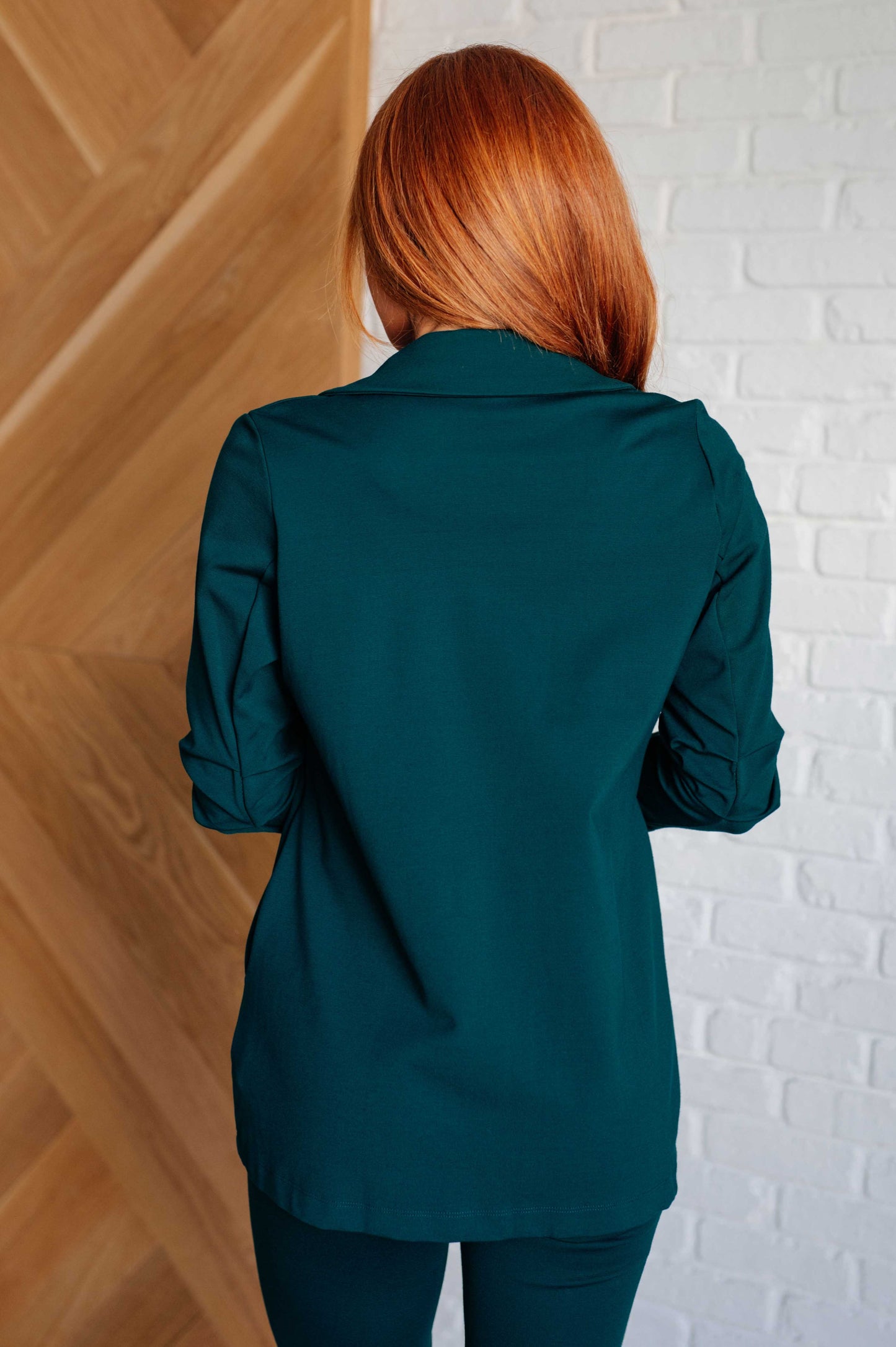 Deliberate Blazer in Hunter Green