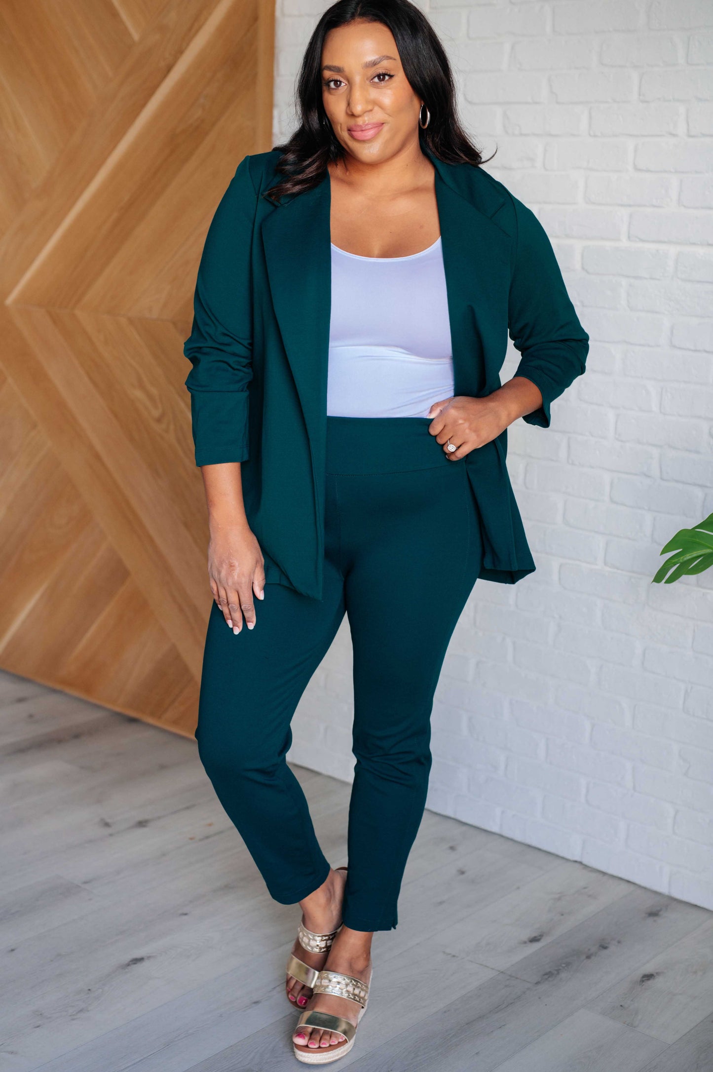 Deliberate Blazer in Hunter Green