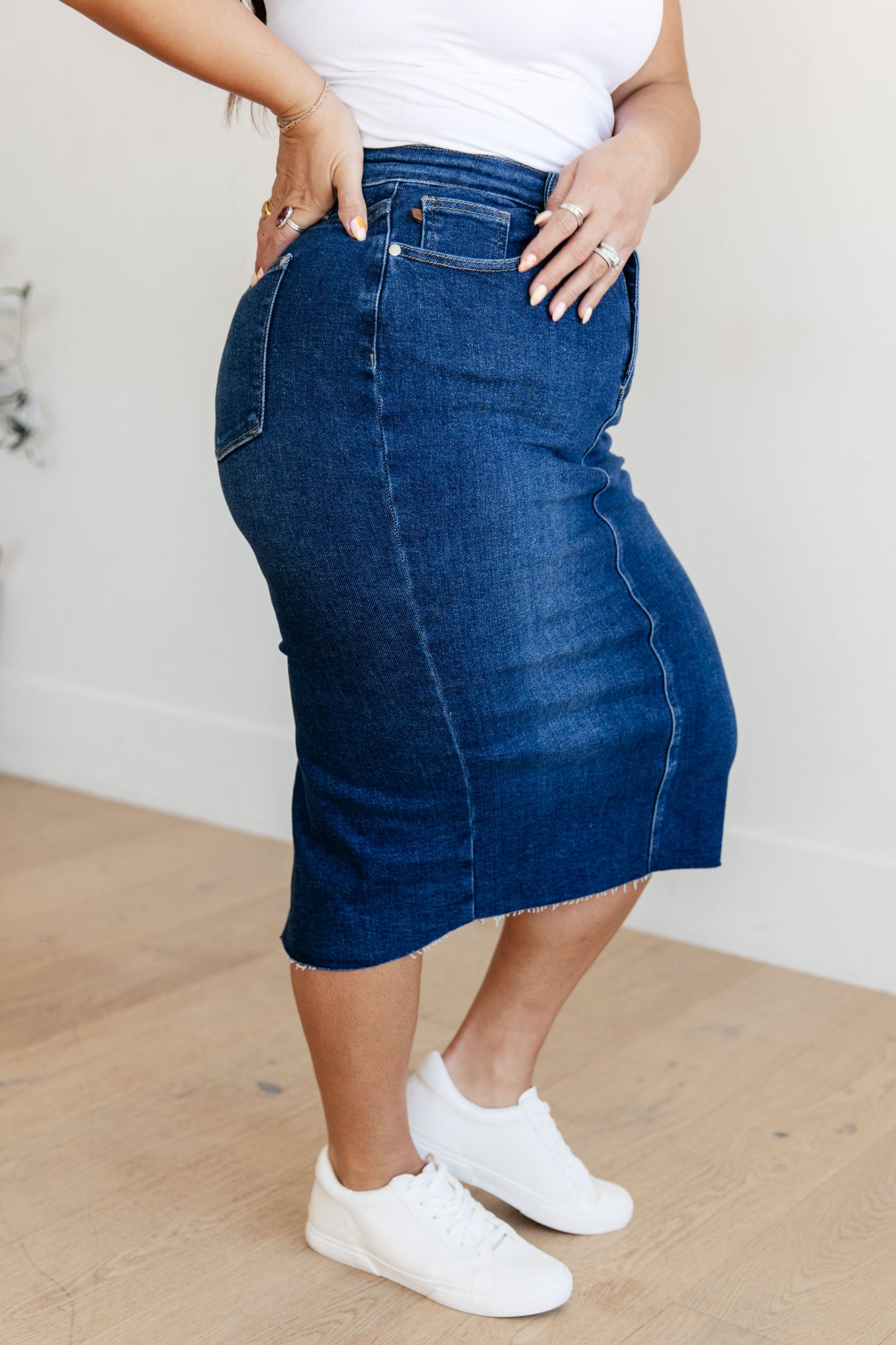 Marcy Denim Midi Skirt