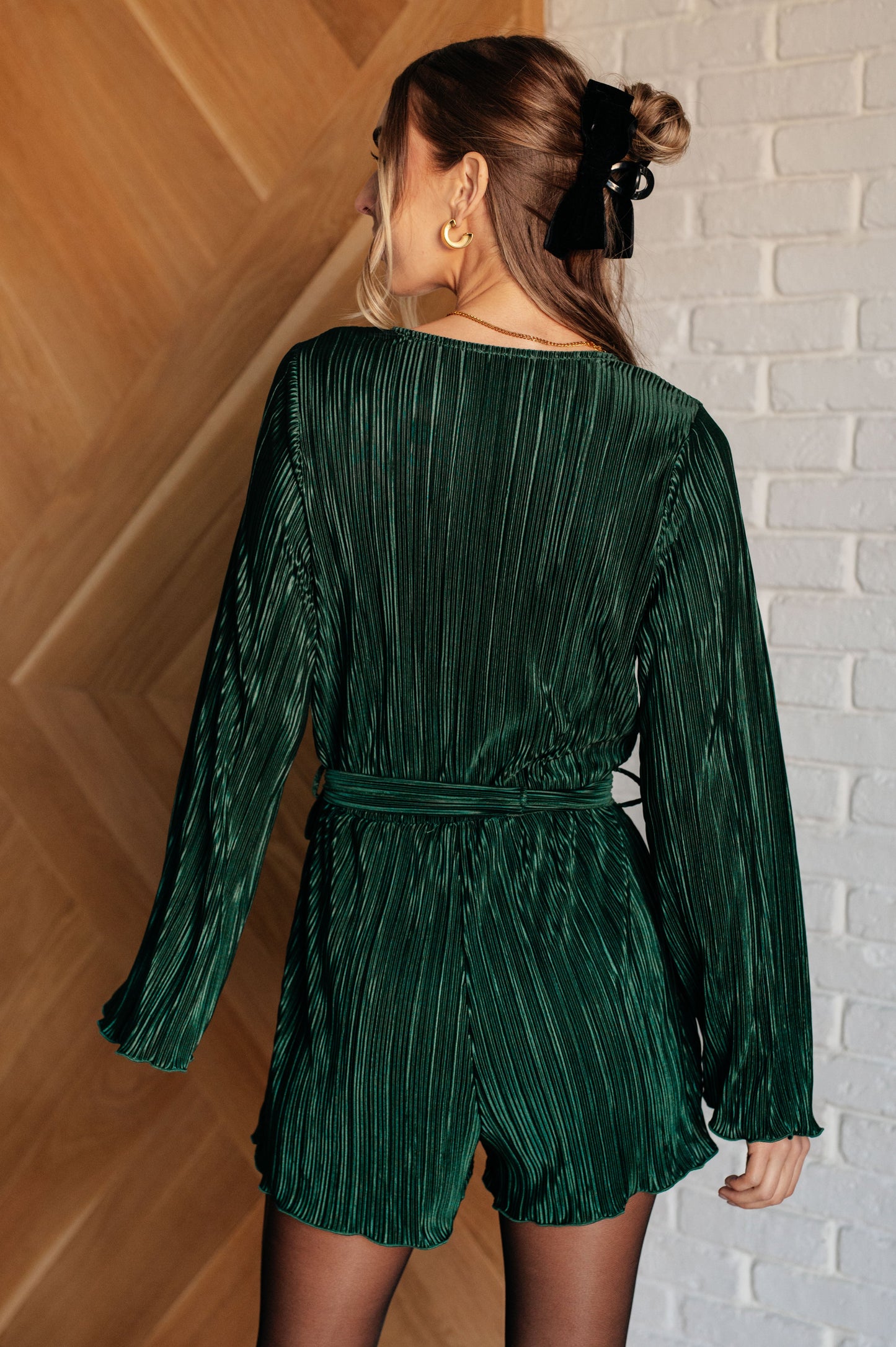 Jade Plisse Romper