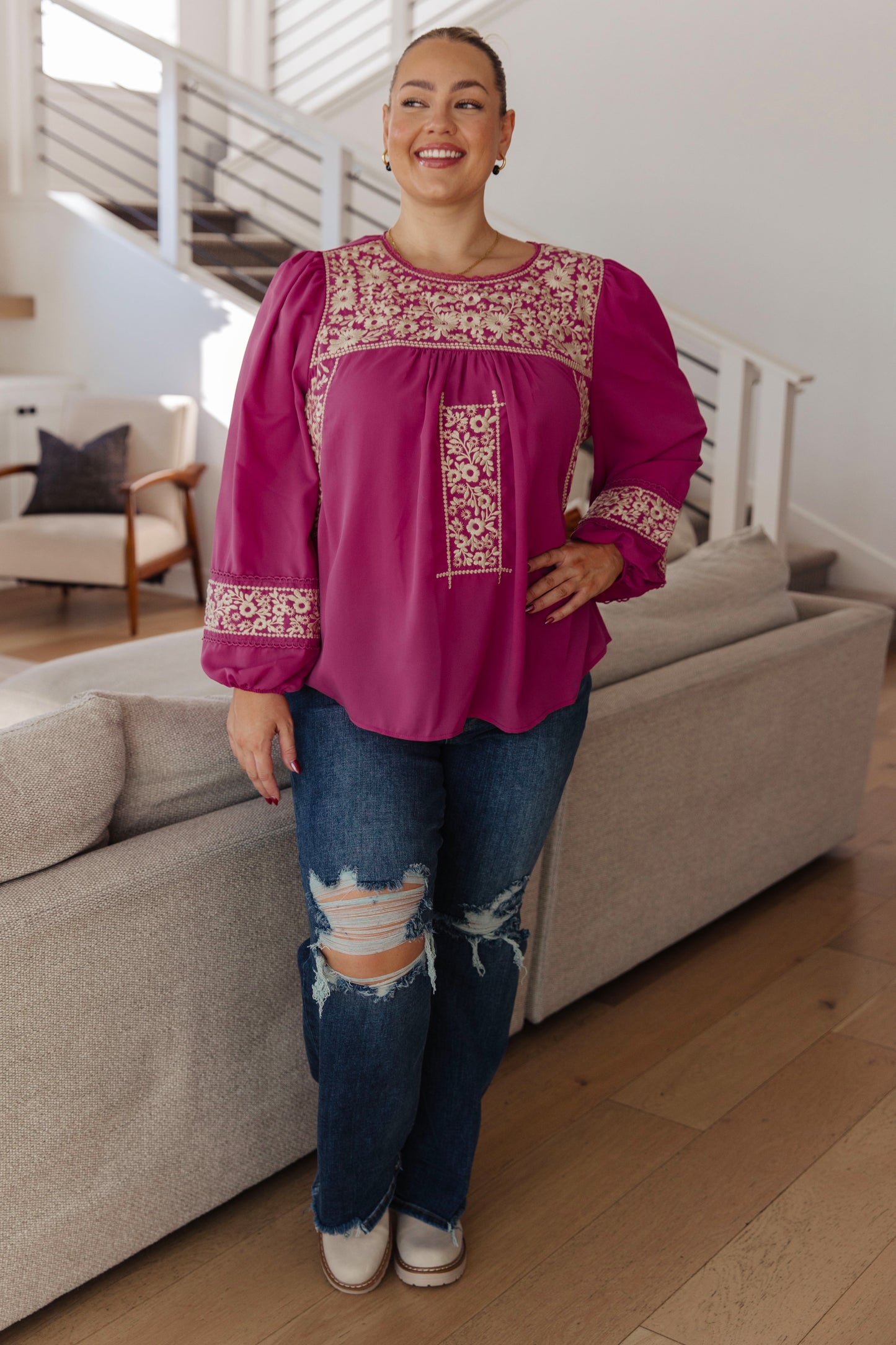 Infinite Embroidered Blouse