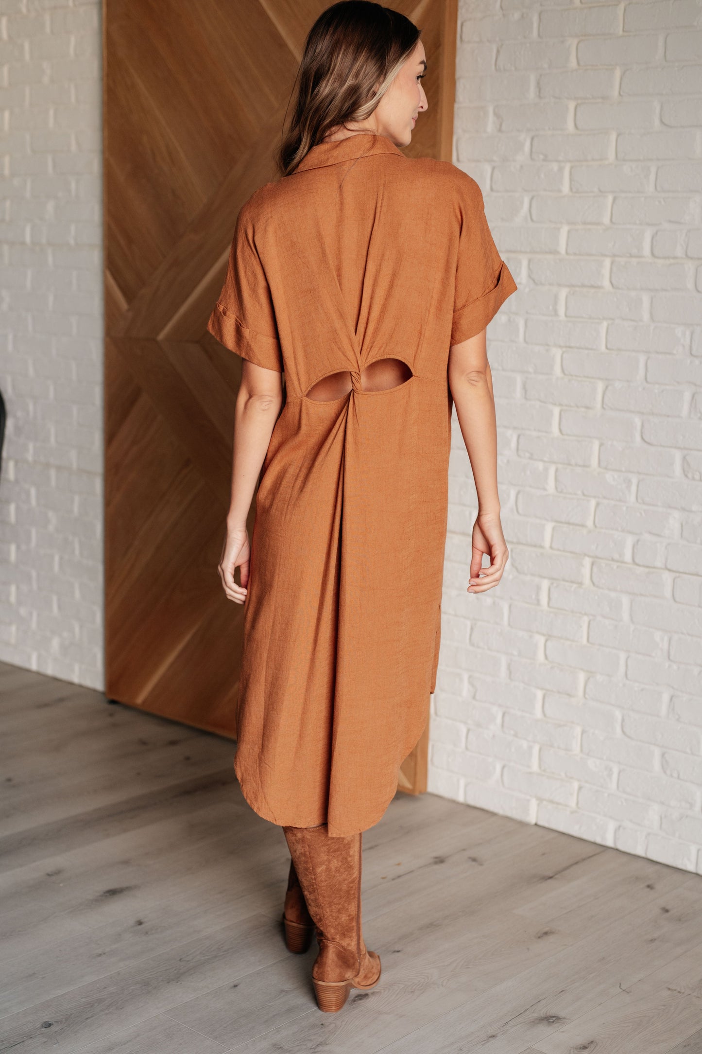 Camel Shirt Dress