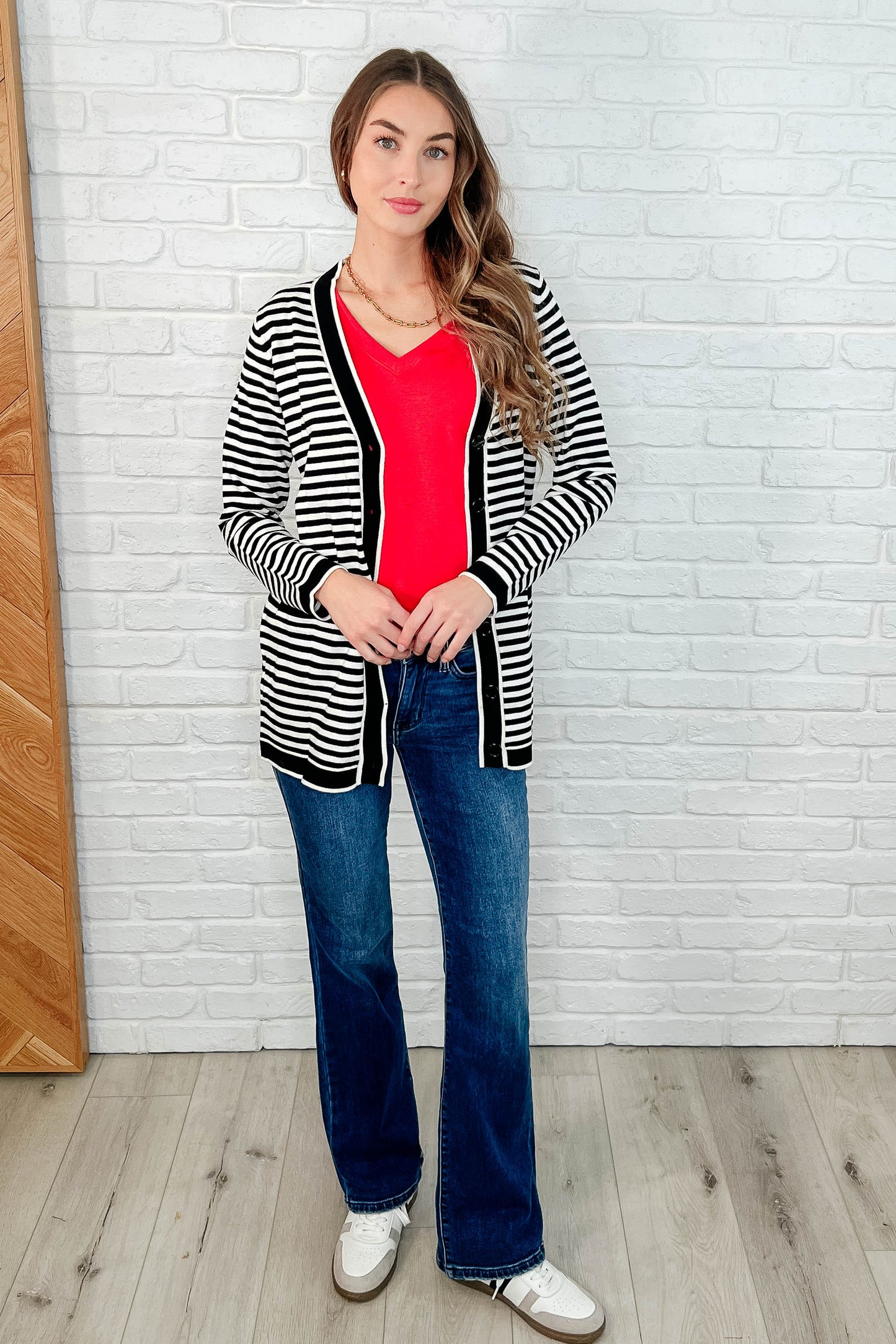 Every Outfit Basic V-Neck Top in Ruby