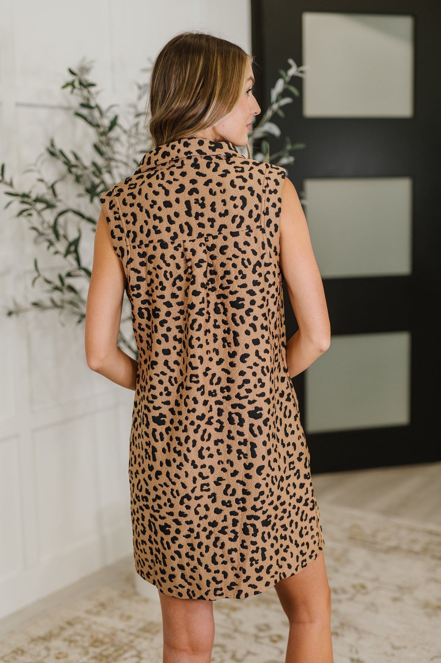 Office Leopard Print Dress