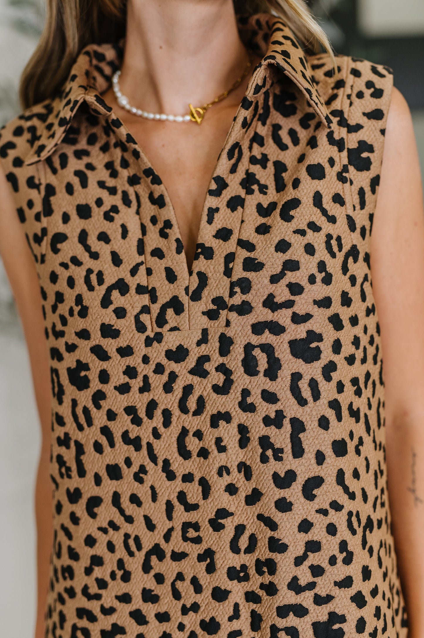 Office Leopard Print Dress