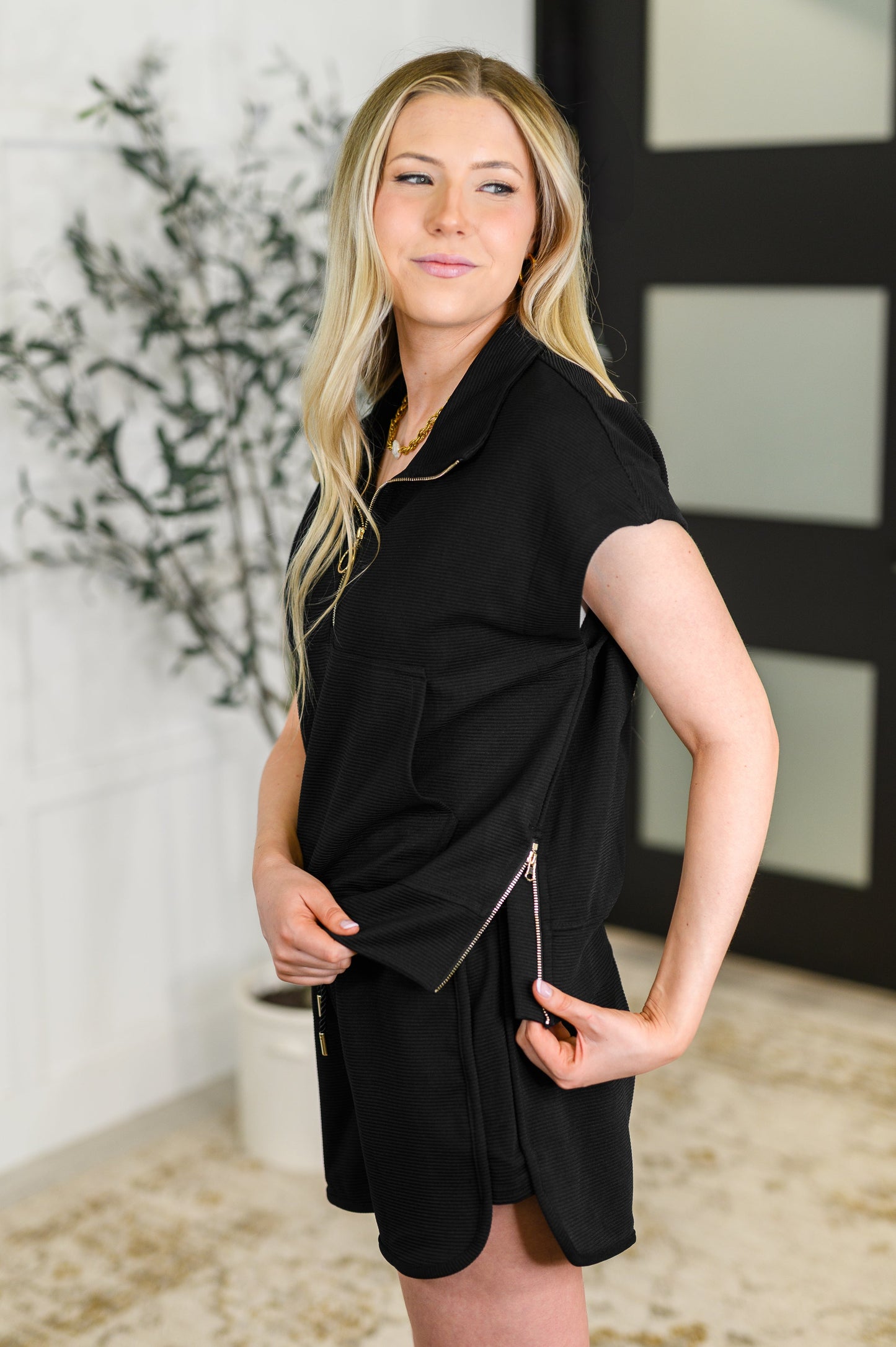 Piper Half Zip Top and Shorts Set