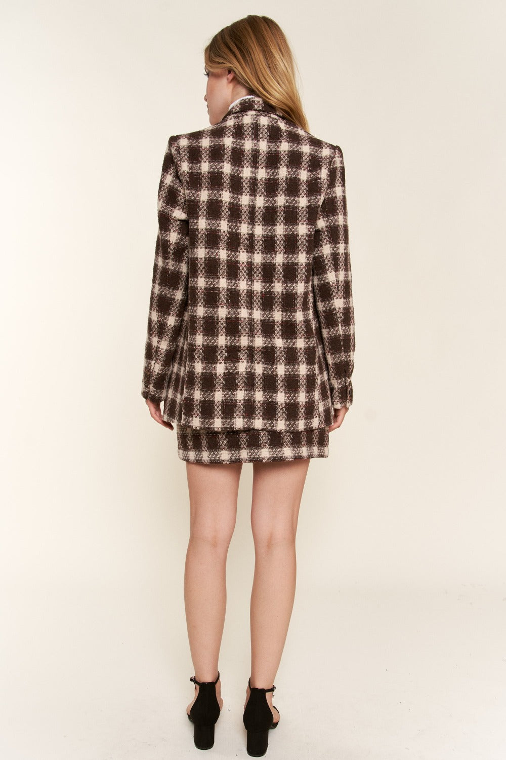 Dionne Plaid Blazer