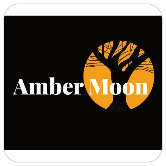 Amber Moon Merch Logo Coasters - Set of 4