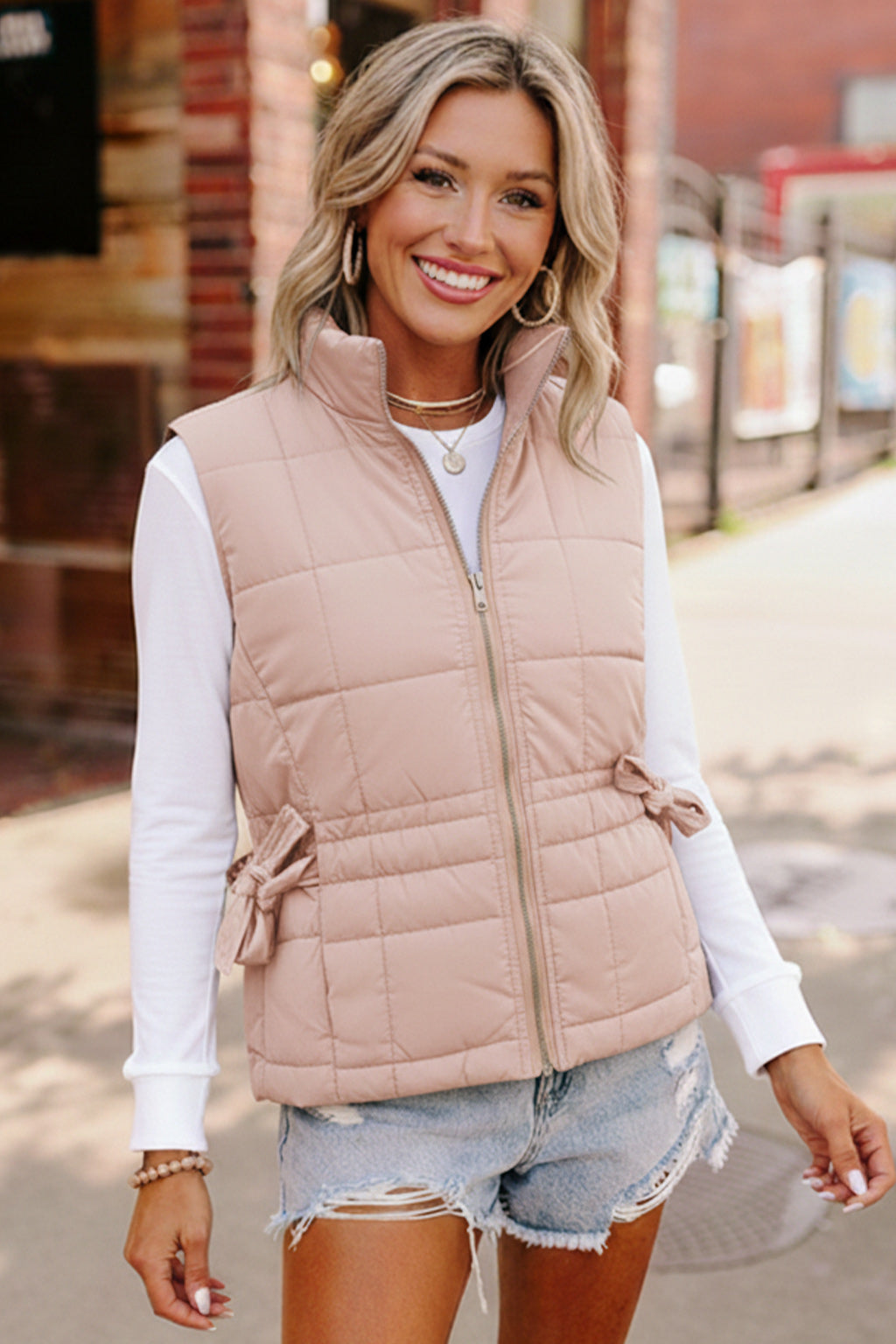 Campfire Cozy Tan Vest