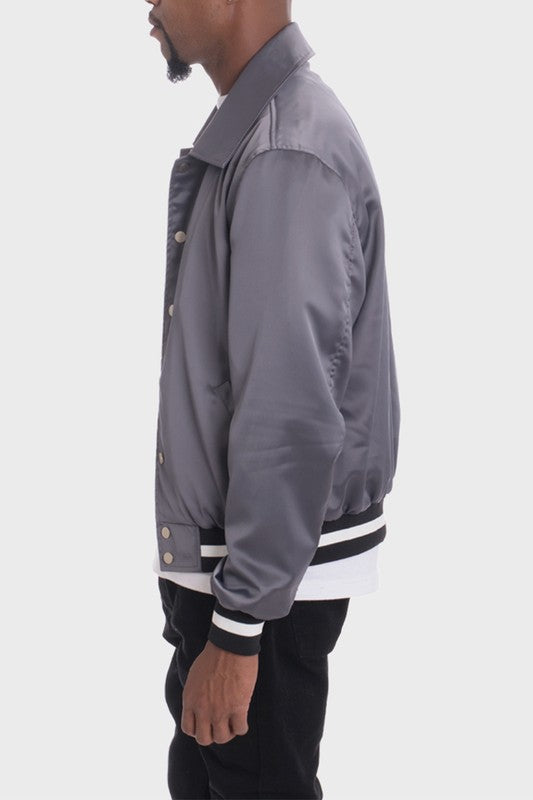 Satin Bomber Jacket