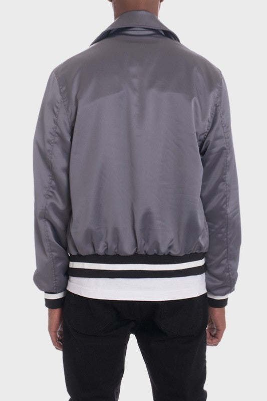 Satin Bomber Jacket