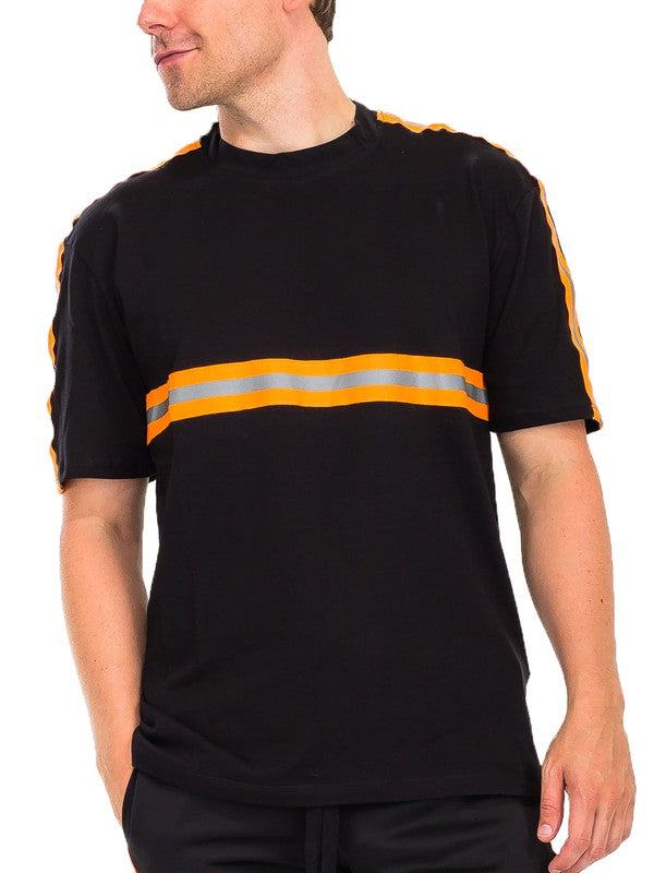 Reflective Stripe Tee in multiple colors