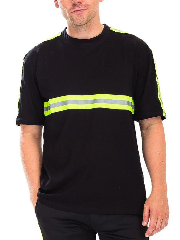 Reflective Stripe Tee in multiple colors