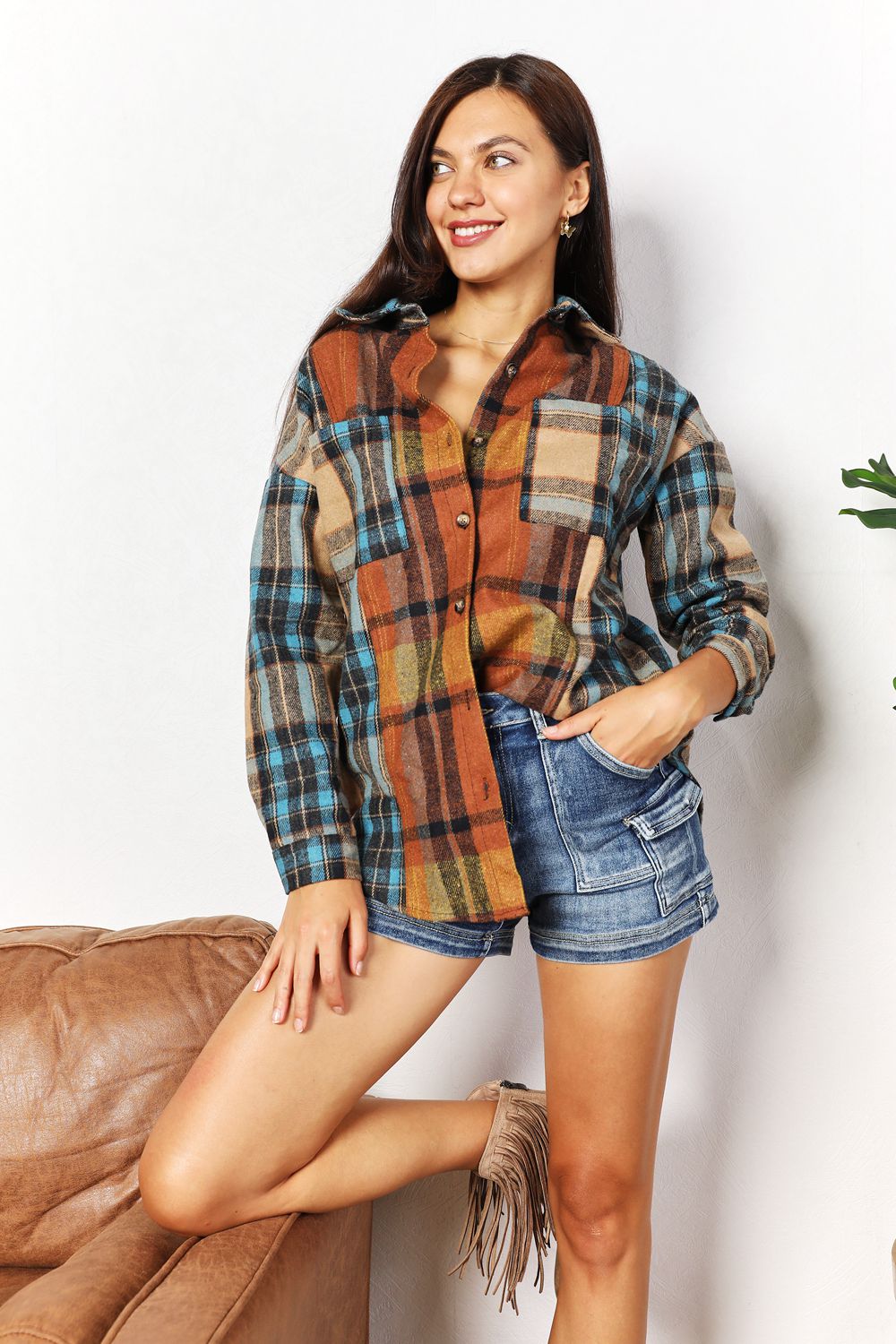 Multi Plaid Shirt