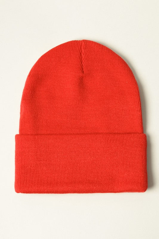 Unisex Solid Beanie