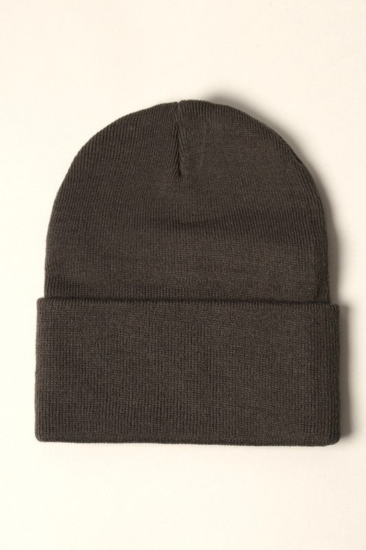 Unisex Solid Beanie