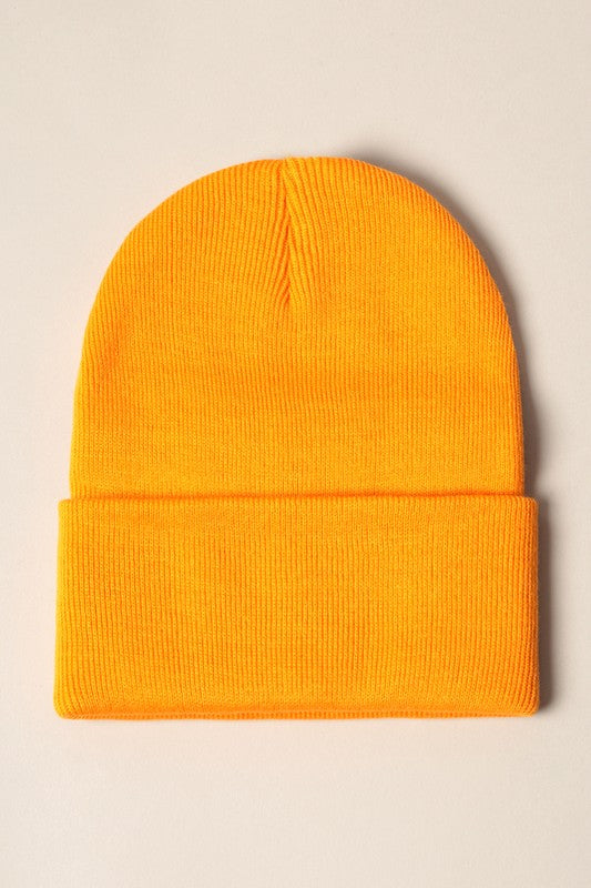 Unisex Solid Beanie