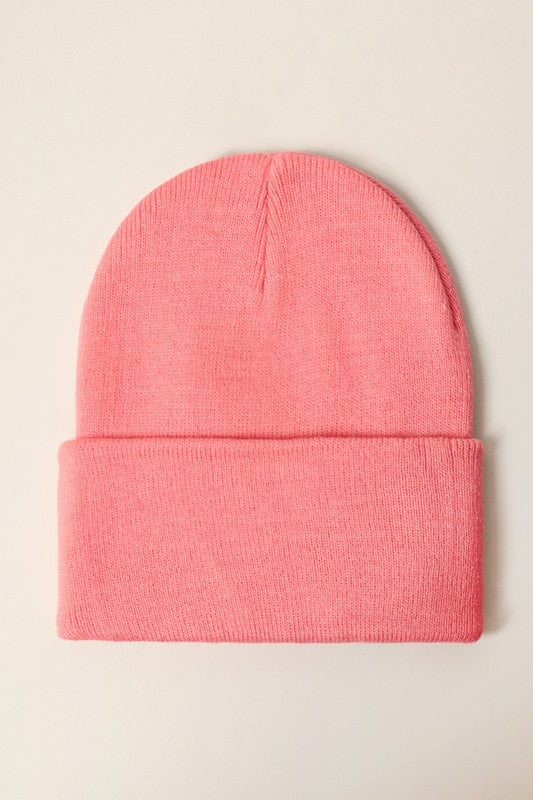 Unisex Solid Beanie