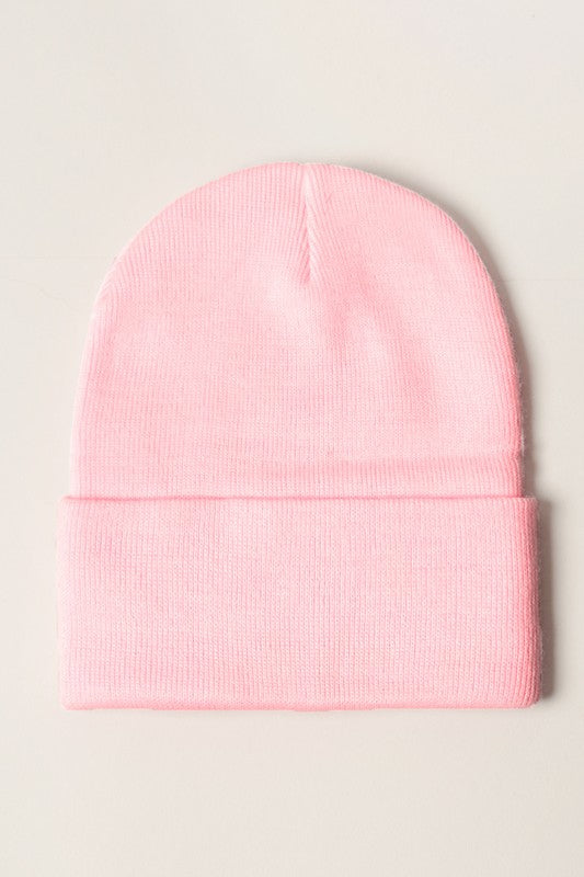 Unisex Solid Beanie