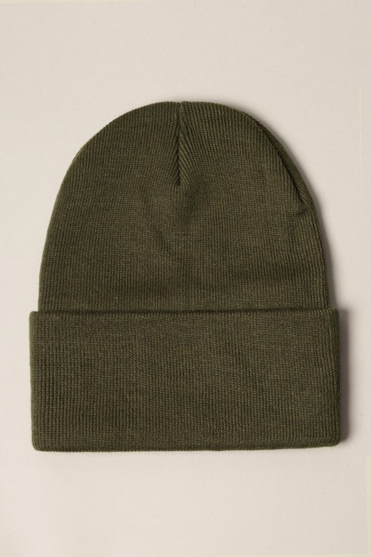 Unisex Solid Beanie