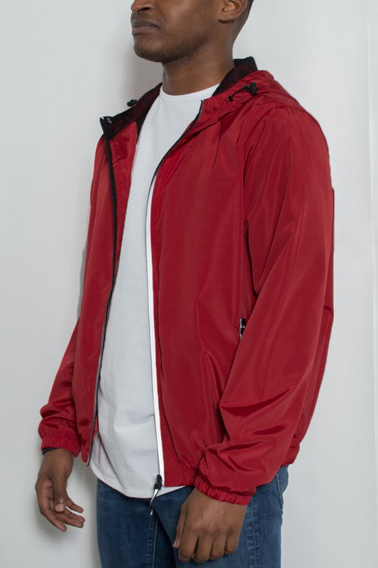 Hooded Windbreaker in multiple colors