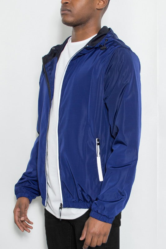 Hooded Windbreaker in multiple colors