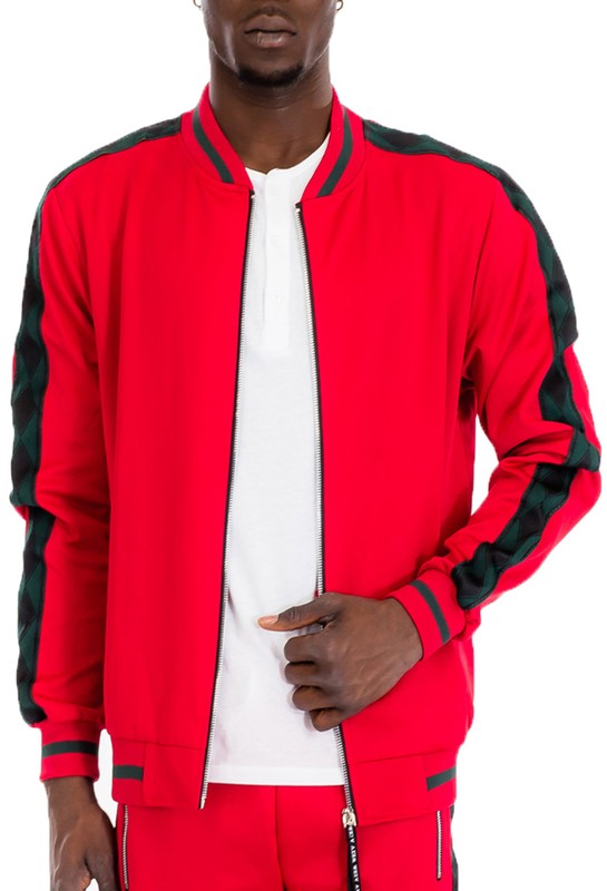 Diamond Tape Track Jacket