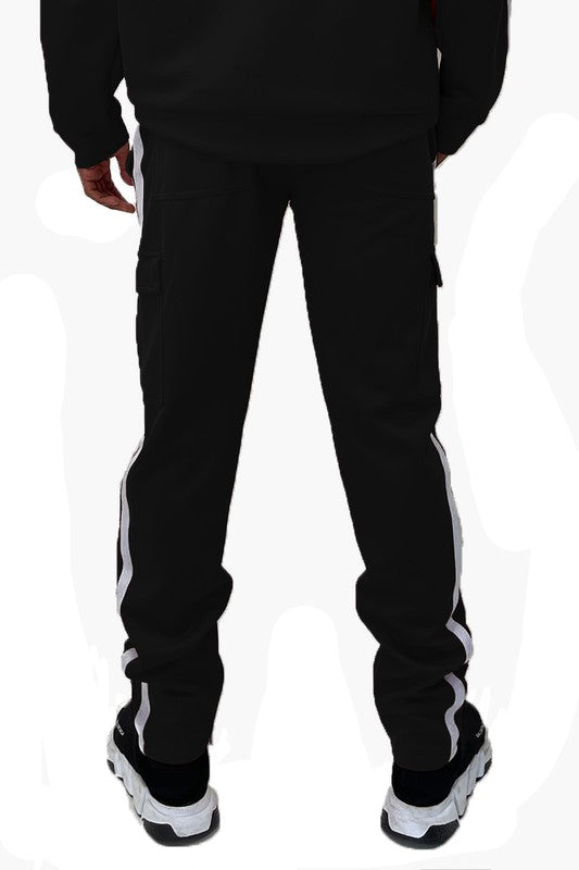 Two Stripe Cargo Track Pants in multiple colors