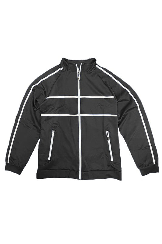 Tape Stripe Track Jacket in multiple colors