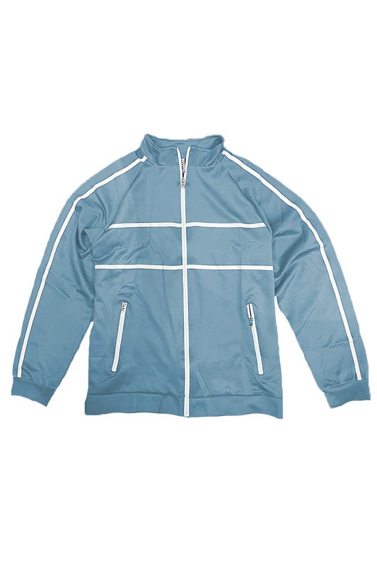 Tape Stripe Track Jacket in multiple colors