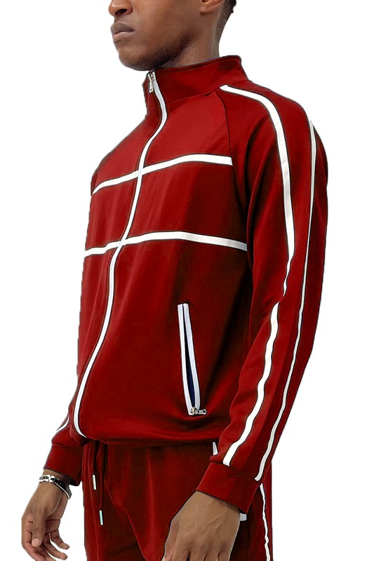 Tape Stripe Track Jacket in multiple colors