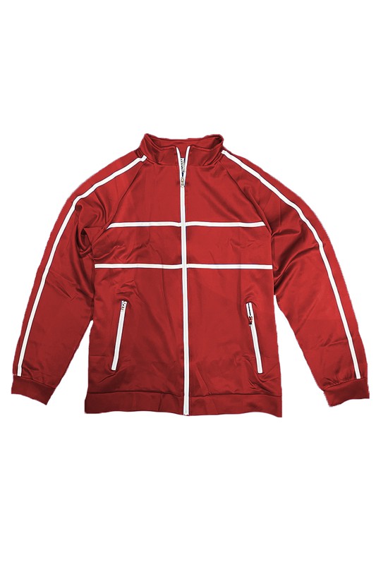 Tape Stripe Track Jacket in multiple colors