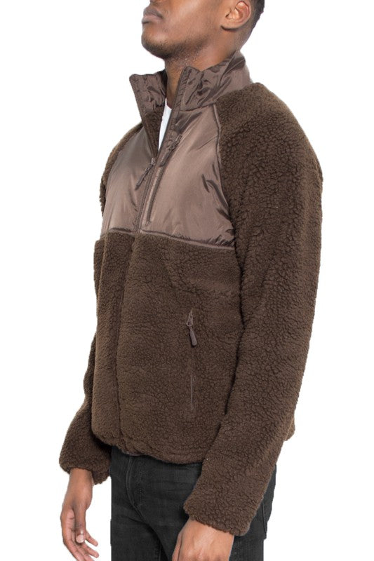 Sherpa Fleece Jacket in multiple colors