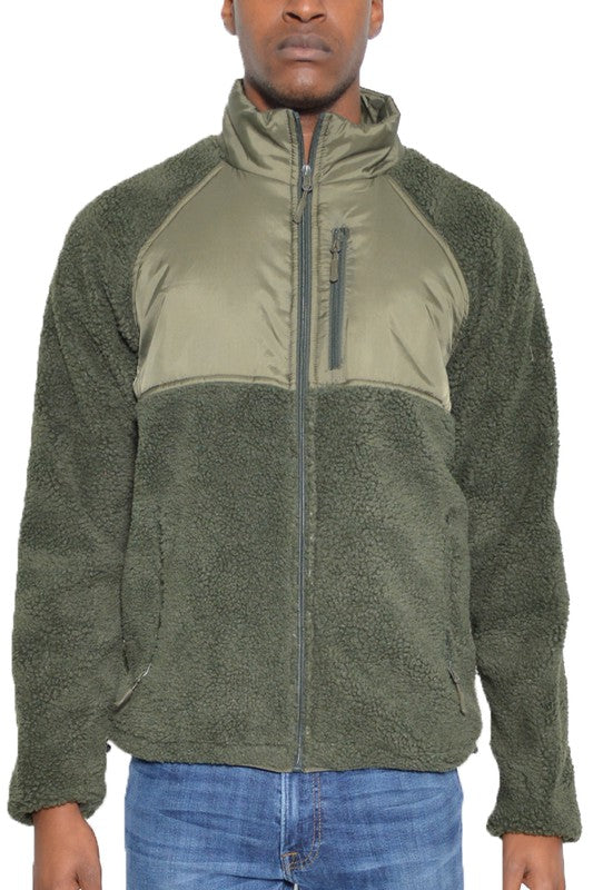 Sherpa Fleece Jacket in multiple colors