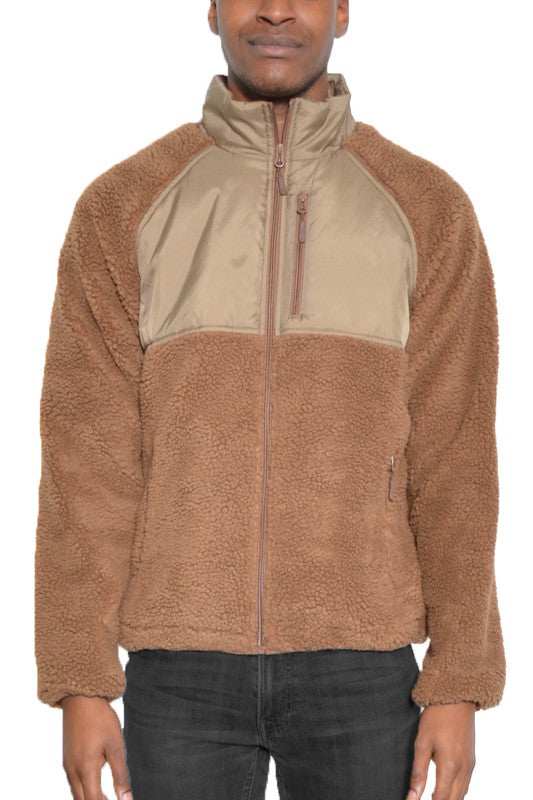 Sherpa Fleece Jacket in multiple colors