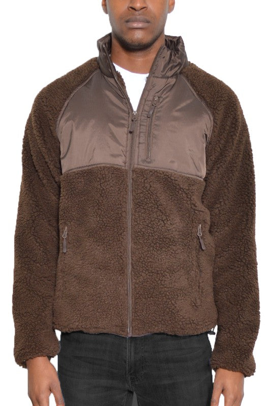 Sherpa Fleece Jacket in multiple colors