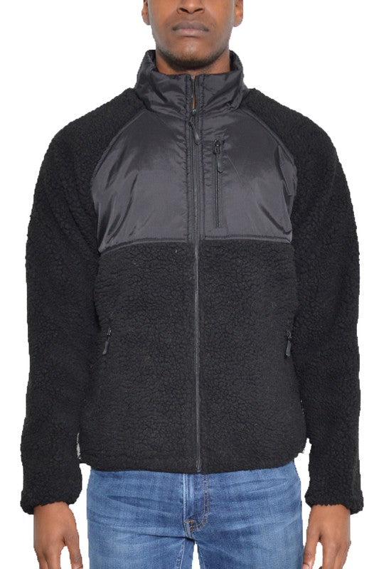 Sherpa Fleece Jacket in multiple colors