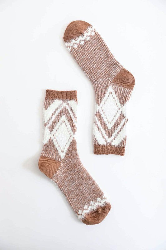 Diamond Pattern Socks