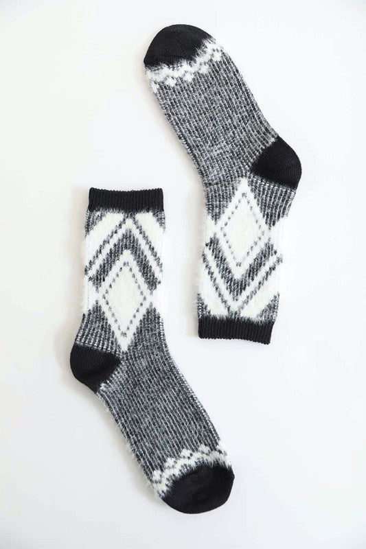 Diamond Pattern Socks