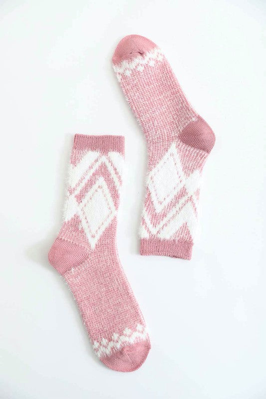 Diamond Pattern Socks