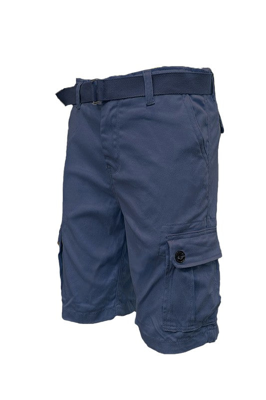 Belted Cargo Shorts in multiple colors